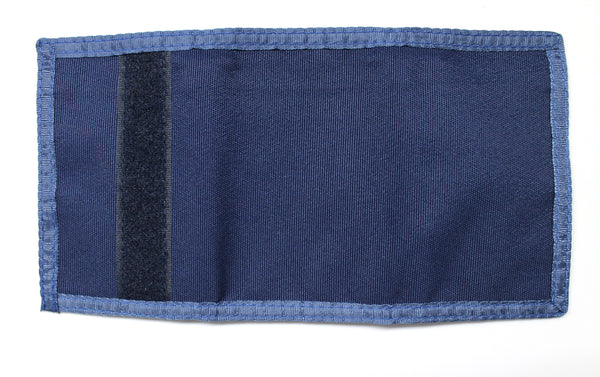 Nylon Trifold Wallet with Coin Pocket - Navy