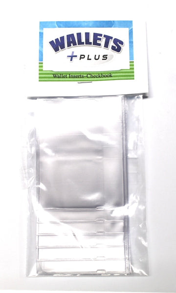 2 Pack of Plastic Checkbook Inserts