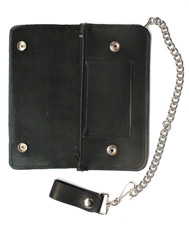 8 inch best sale biker wallets