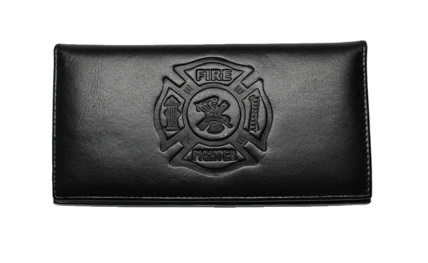 Fire Fighter Roper Wallet / Checkbook - Black