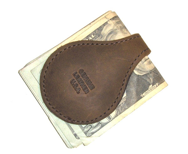 Large Magnetic Money Clip- Brown- USA MADE
