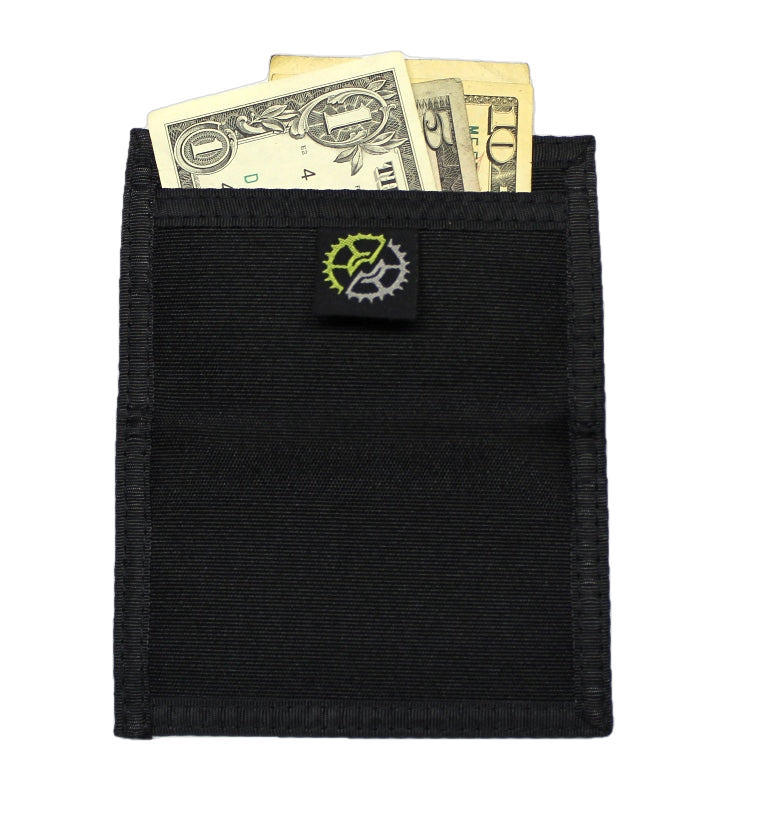 Nylon Front Pocket Wallet Id Holder Black Wallets Plus 