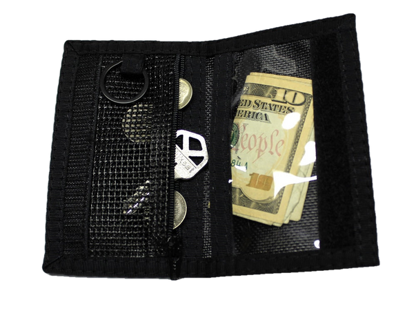 Sprocket Ballistic Nylon Front Pocket Wallet - Black - Made in USA