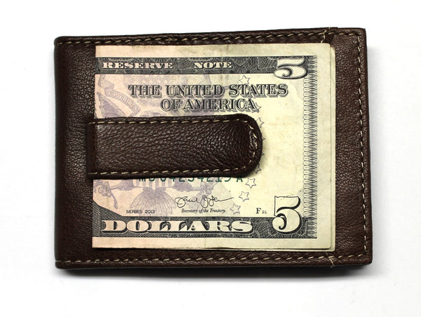 Timberland Flip Clip Front Pocket Wallet - Brown