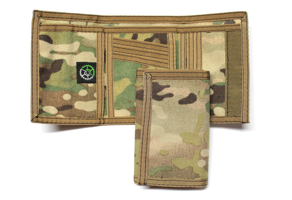Mutlcam Camo Trifold Wallet 600D Nylon with 6 Credit Card Pockets - Made in USA