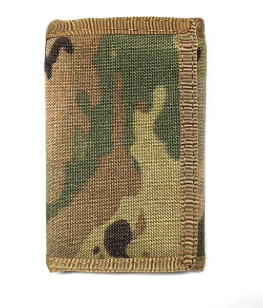 Multi Cam Military Camo Nylon Trifold Wallet by Sprocket - Made in USA