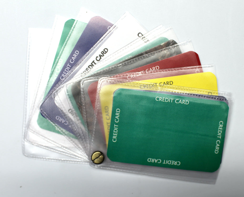 Credit Card Holder Replacement Plastic Sleeves Inserts Wallet