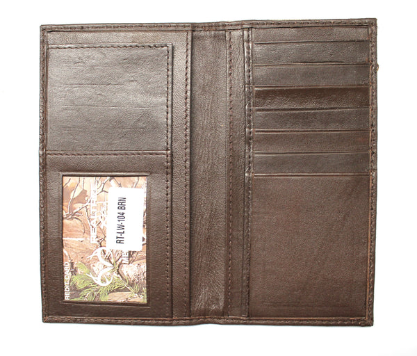 Realtree Camo Roper Wallet - Brown Leather and Nylon Camo