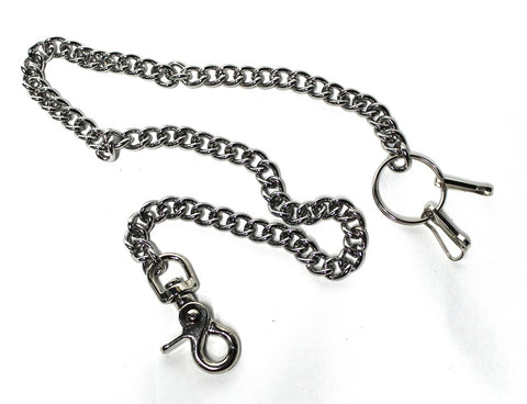 Biker Chain With Metal Belt Clip 24 inch