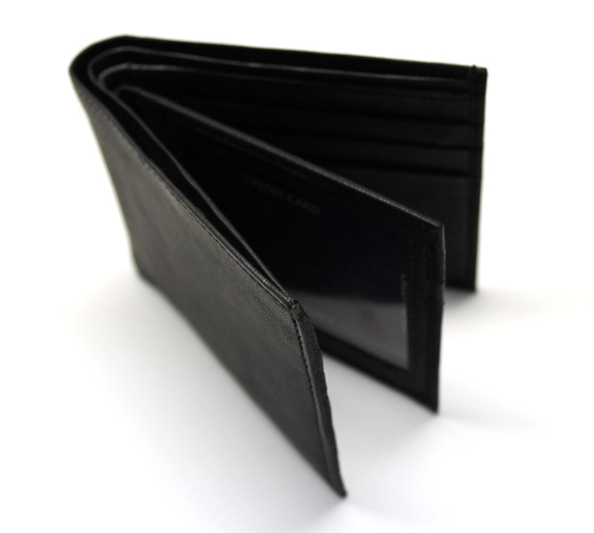 Convertible Credit Card Bifold Wallet - Black – Wallets Plus