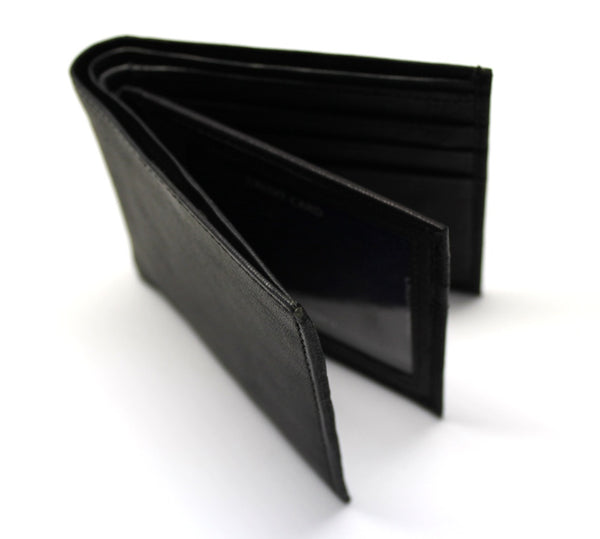 Convertible Credit Card Bifold Wallet - Black