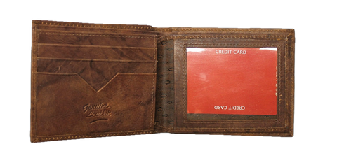 Convertible Credit Card Bifold Wallet - Brown