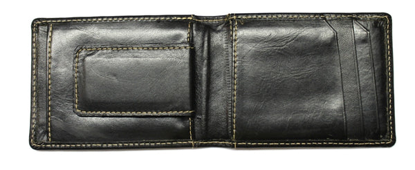 Front Pocket Wallet with Magnetic Money Clip - Black