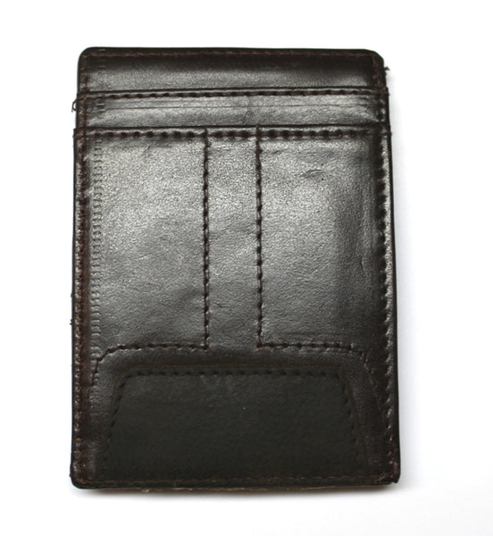 Magnetic Front Pocket Wallet / Moneyclip - Black Leather