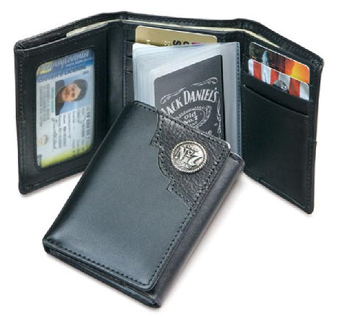 Jack Daniels Distillers Choice Trifold Wallet - Black