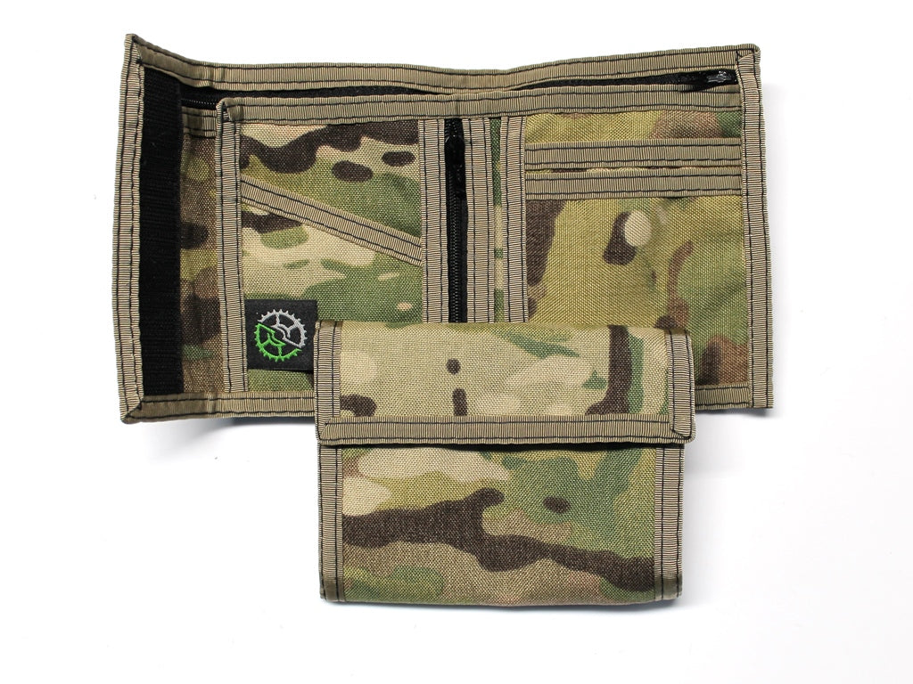 Multi Cam Military Camo Nylon Billfold Wallet - Made in USA – Wallets Plus