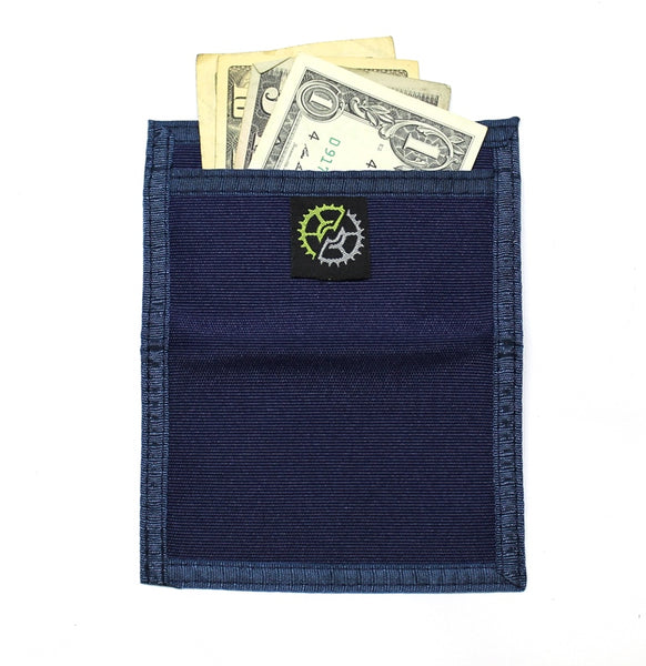 Nylon Front Pocket Wallet / ID Holder -Navy