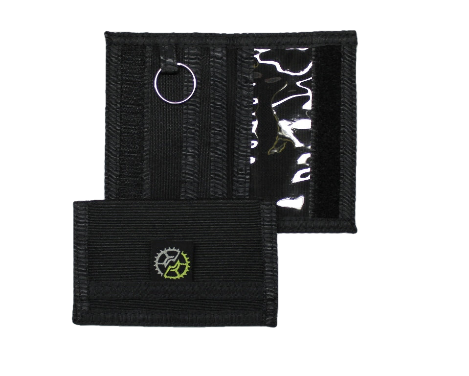 Nylon Front Pocket Wallet / ID Holder -Black