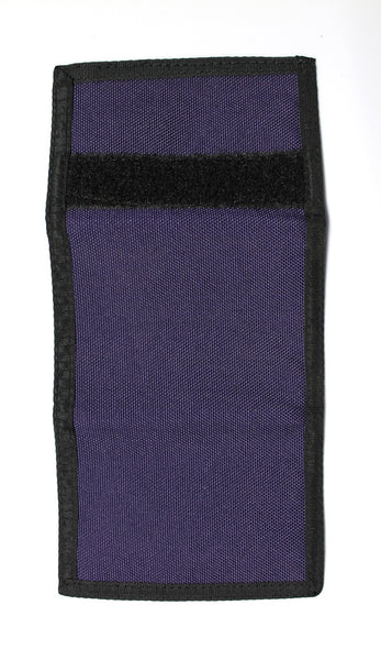 Nylon Trifold Credit Card Wallet - Purple