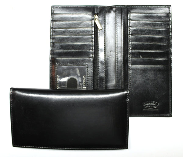 Pocket Secretary Long Credit Card Wallet-Genuine Leather
