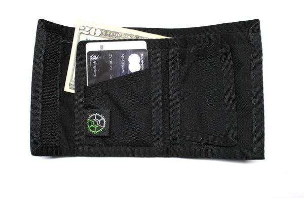 Kid's sized Bifold Nylon Wallet with Coin Pocket