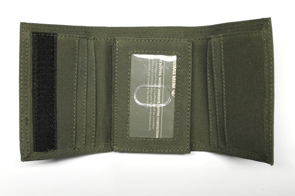 Timberland Nylon Trifold Wallet - Olive Green